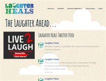 Tablet Screenshot of laughterheals.org